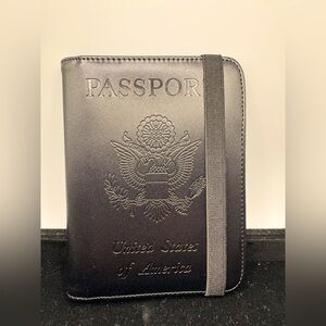 Passport Holder/Wallet RFID Blocking Leather Card Case Must Have for Travel